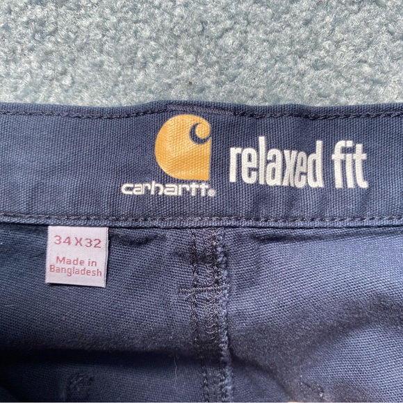 Carhartt relaxed fit blue work pants 34x32 - Picture 6 of 6